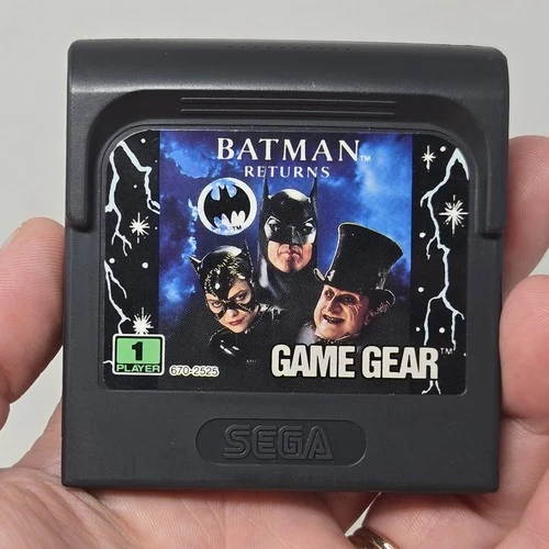 Sega Game Gear Batman Returns Authentic Game Cartridge Tested Works