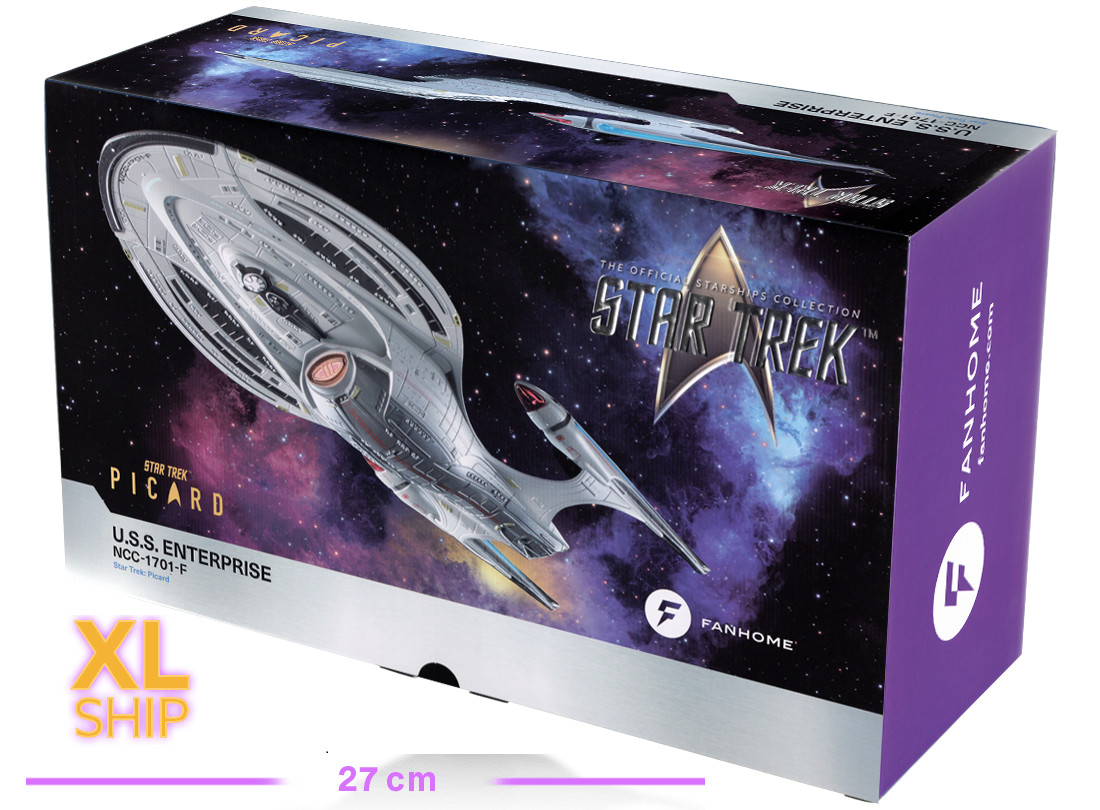 Fanhome Eaglemoss Star Trek Picard Enterprise F NCC-1701-F modelo XL