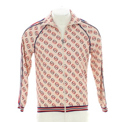 Gucci Men's Zip Track Jacket Printed GG Polyester Blend