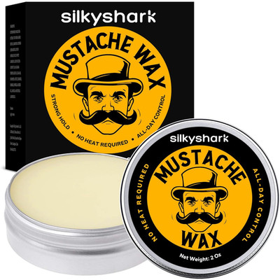 Mustache Wax (2 Oz), Mustache Wax for Men Strong Hold, Easy Application, Restyle