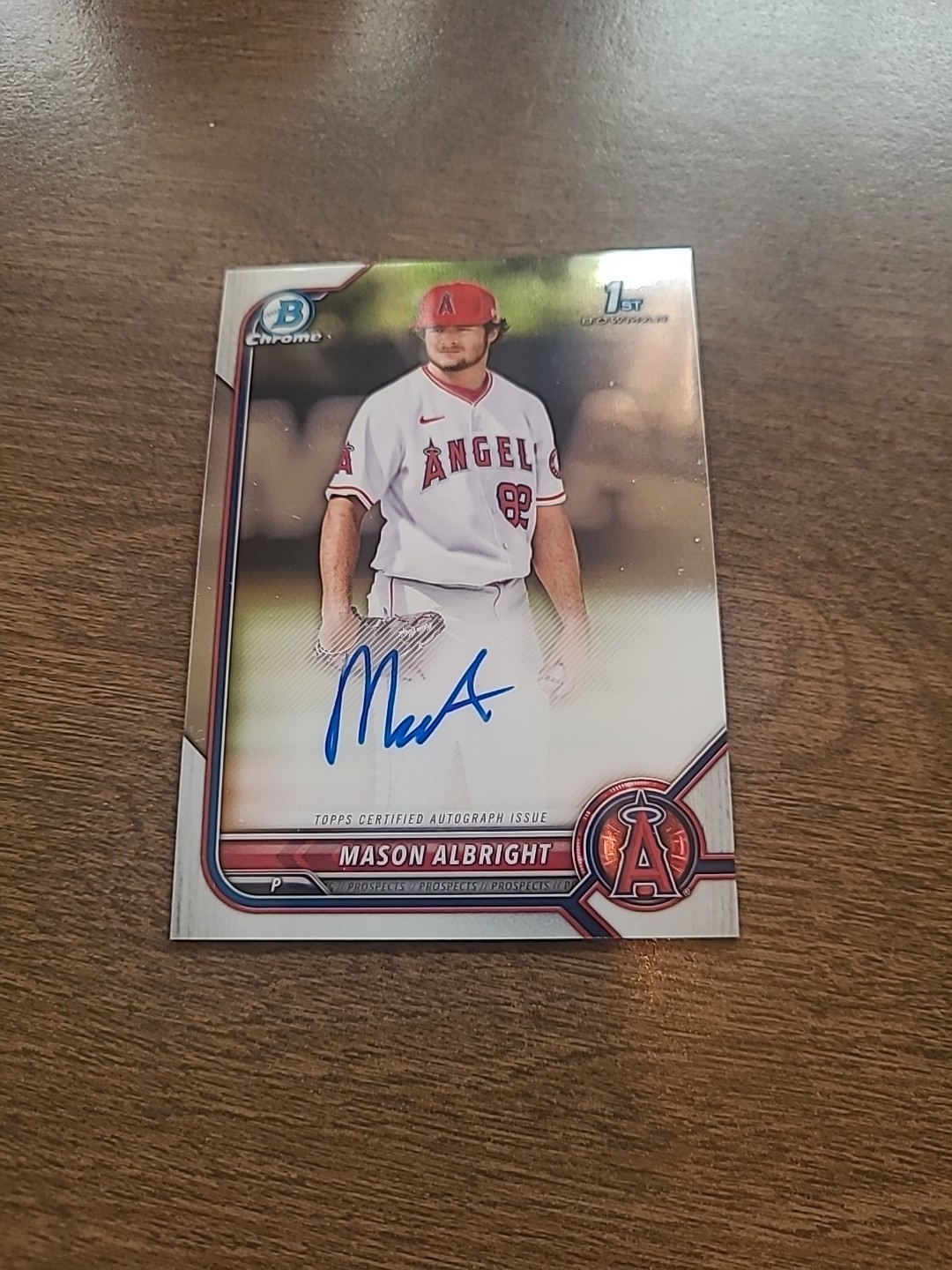 2022 Bowman Chrome Pros Mason Albright 1st Bowman Rookie Auto #CPA-MA C001075