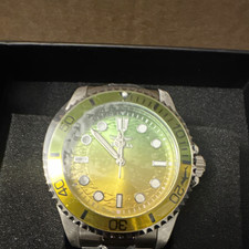 Invicta Pro Diver Men's Quartz 40-43.9mm Green/Gold Dial Steel Bracelet 100m