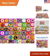 Interactive 1000-Piece Donut Jigsaw Puzzle for Family Bonding and Relaxation