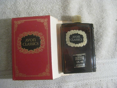 Vintage Avon Classics Leather After Shave 6 oz New never used with original box