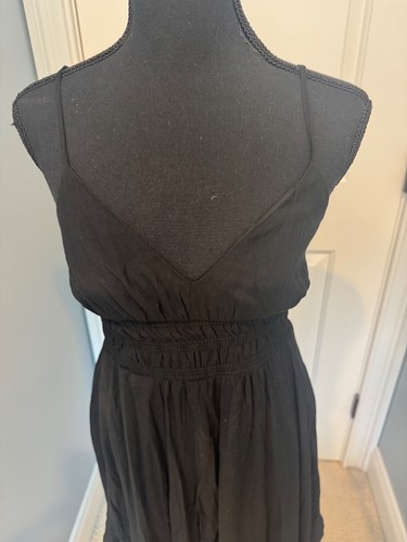 Anthropologie Black Maxi Dress Small NEW - Afbeelding 2 van 7