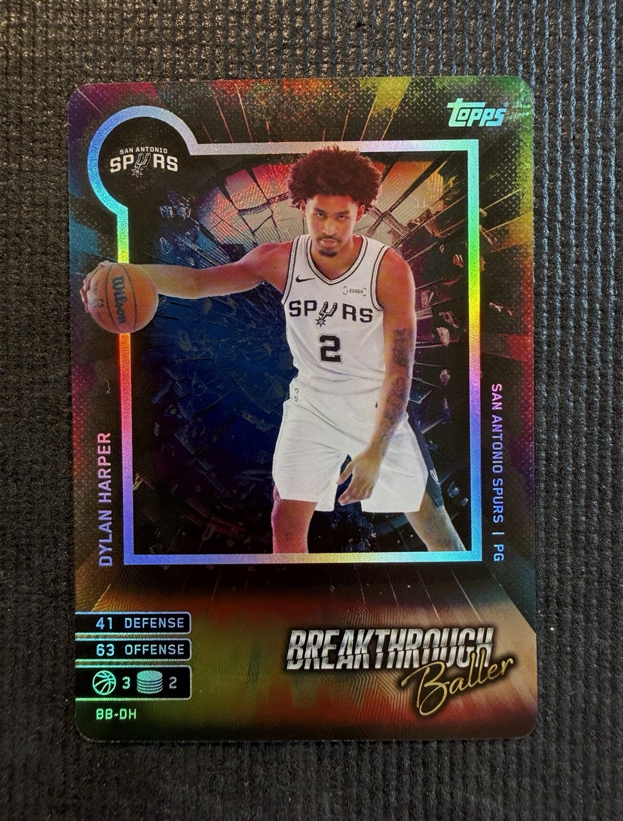2025-26 Topps Match Attax #BB-DH Dylan Harper Breakthrough Baller RC Spurs