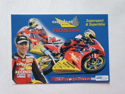 Autograph card racer Michael Schulten Honda without signature/78