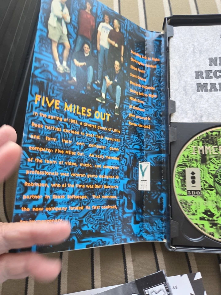 Immercenary Panasonic 3DO 1995 CIB Complete Long Box w Manual Tested Works MINTY - Image 4 of 4