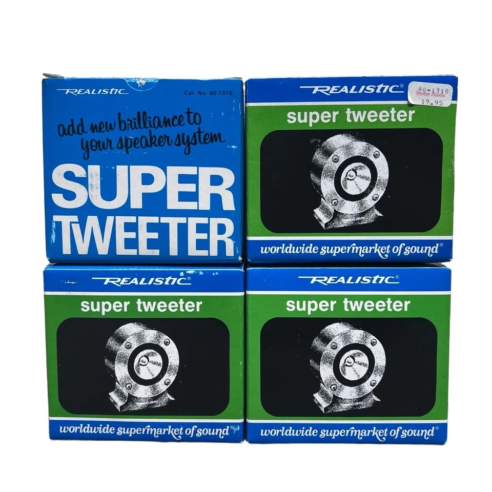 Vtg Realistic 40-1310A Super Tweeter Parts (4x Boxes Plastic Housings Manuals) - Image 3 of 4
