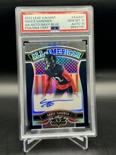 SAUCE GARDNER 2022 Leaf Valiant ALL AMERICAN Navy Blue 1/20 PSA 10 AUTO 10 Colts