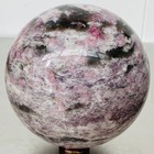 Natural Red Tourmaline Quartz Crystal Stone Sphere Ball Healing 4020G — photo 1
