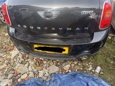 2014 MINI COOPER COUNTRYMAN R60 REAR BUMPER WITH PARKING SENSORS OEM BLACK