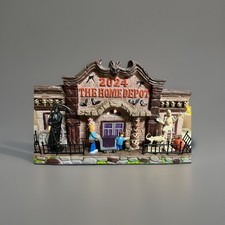 2024 Halloween Lighted Home Depot Store Building Home Accents New In Box