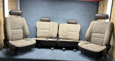 Toyota Land Cruiser Fj80 91-92 Oem Front Rear Lh Rh Seat Cloth Brown Set 170k
