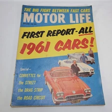 Motor Life magazine September 1960 Corvette Special, First Report All 1961 Cars