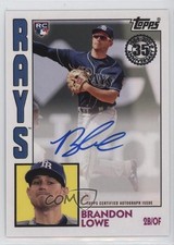 2019 Topps 1984 Topps Baseball Auto Brandon Lowe #84A-BL Auto 1q5