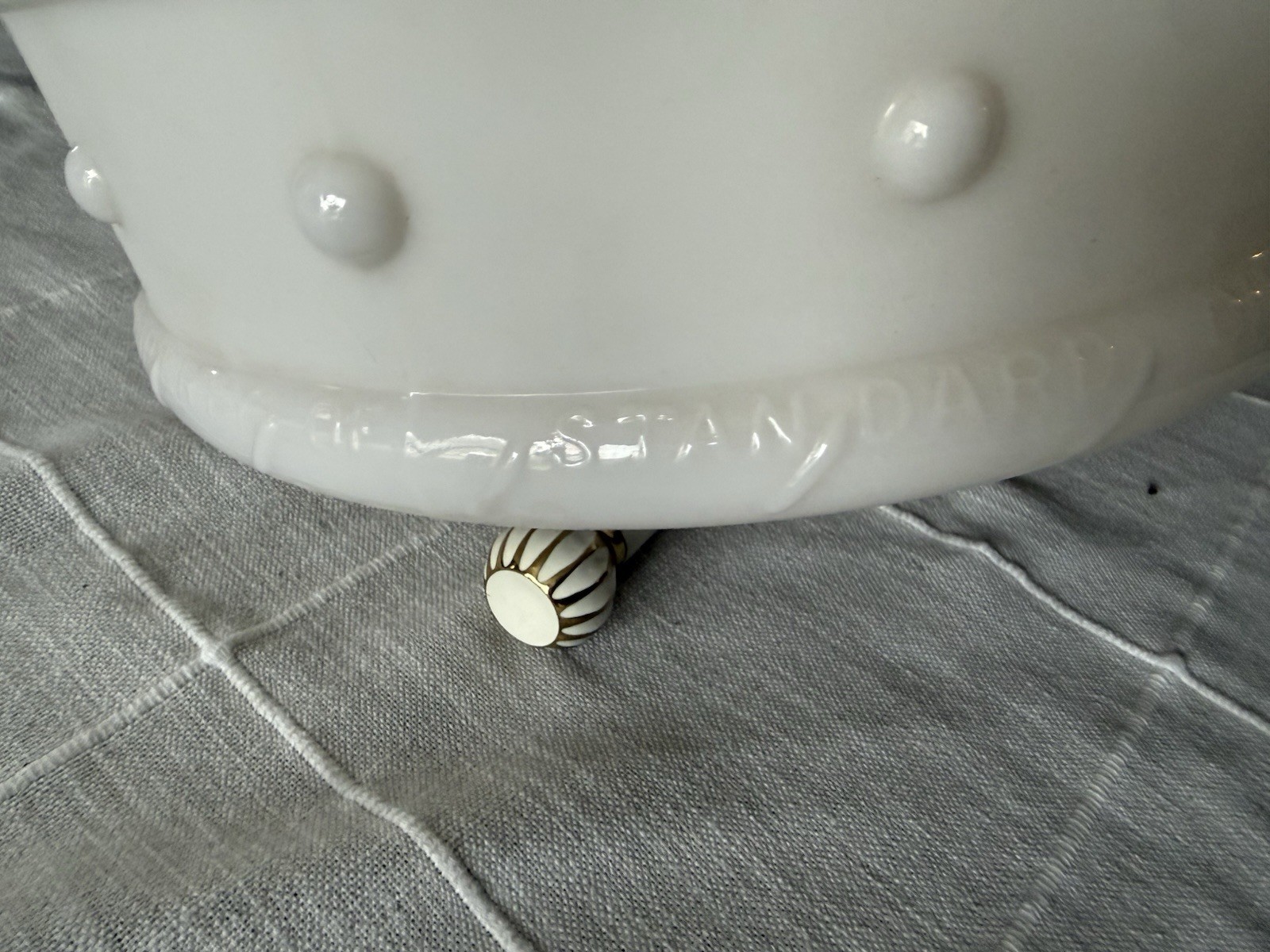 Original Antique Standard Oil Glass Red Crown Gas Pump Globe light | eBay