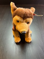 Courage. TY Beanie Baby Plush. Military Dog. 6" Seated.