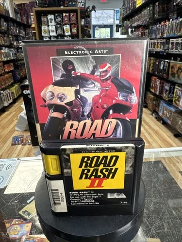Road Rash with Case (Sega Genesis, Vintage Video game)