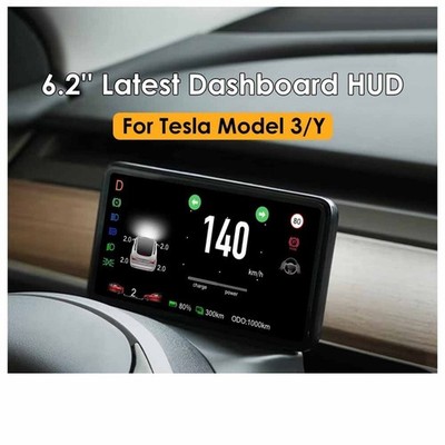 6.2'' HUD Screen Dashboard Cluster Instrument HD LCD For   Model 3 & Model Y *gb