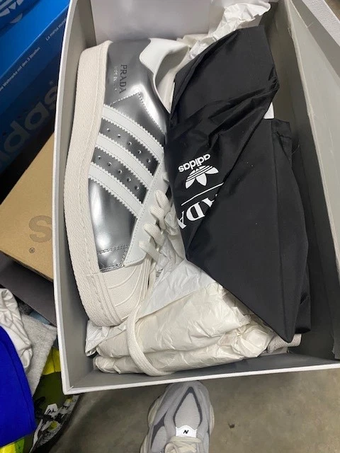 Prada x adidas Superstar Silver Metallic for Sale | Authenticity