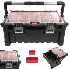 Valigetta Porta Attrezzi Organizer 27 Scomparti Portatile Stoccaggio Trasporto Nuova