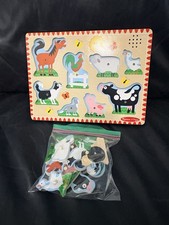 Melissa Doug Farm Animals Sound Puzzle - 8 Pieces
