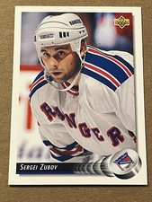 1992-93 UPPER DECK - SERGEI ZUBOV RANGERS ROOKIE #516