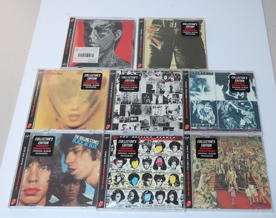 8 x The Rolling Stones Collectors Edition CDs,  original Album packaging
