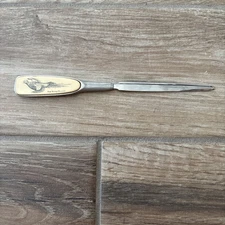 KIRK STIEFF PEWTER Pheasant Scrimshaw Letter Opener