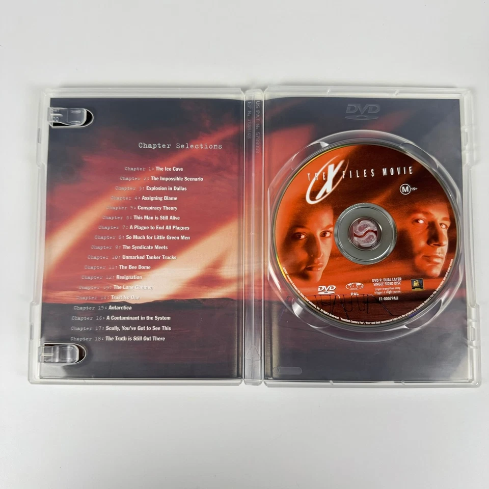 The X Files Movie (DVD 1998) Gillian Anderson David Duchovny Martin Landau Reg 4 - Image 2 of 3