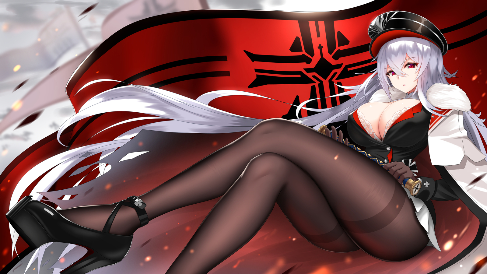 Anime graf zeppelin azur lane GAME game girls Playmat Gaming Mat Desk