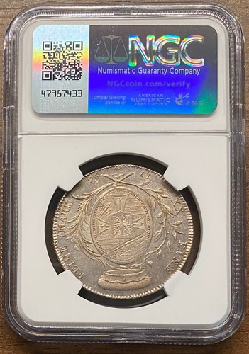 1795 Mainz Germany 1/2 Thaler Taler NGC MS62 UNC - Picture 2 of 2