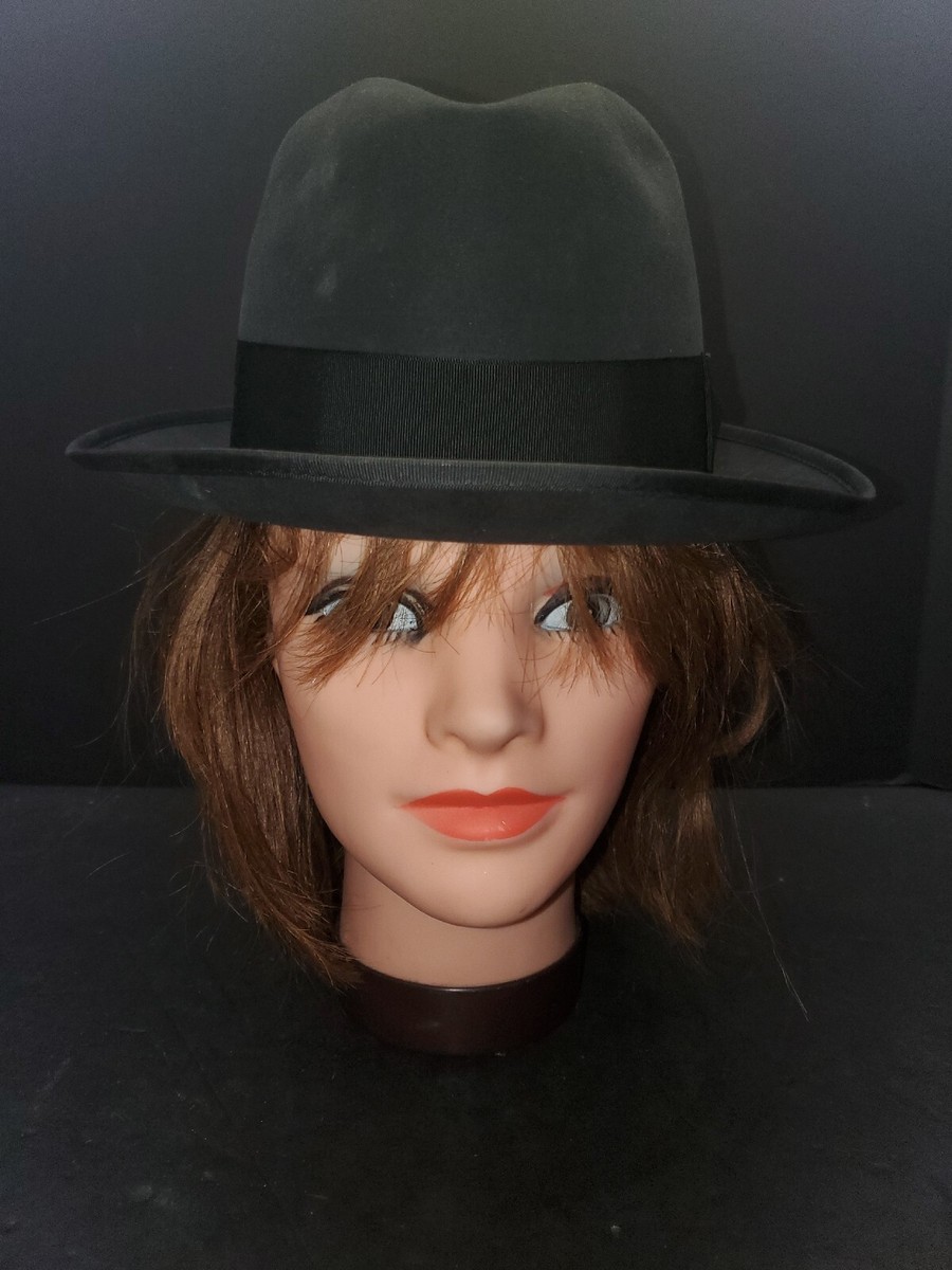 Vintage 1950s Royal Stetson Fedora Style Hat Sz 6 7/8 Aged Vintage 1950s Royal Stetson Fedora Style Hat Sz 6 7/8 Aged