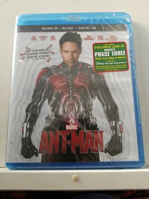 Ant-Man 2-Disc 3D BD Combo Pack [Blu-ray] DVD,