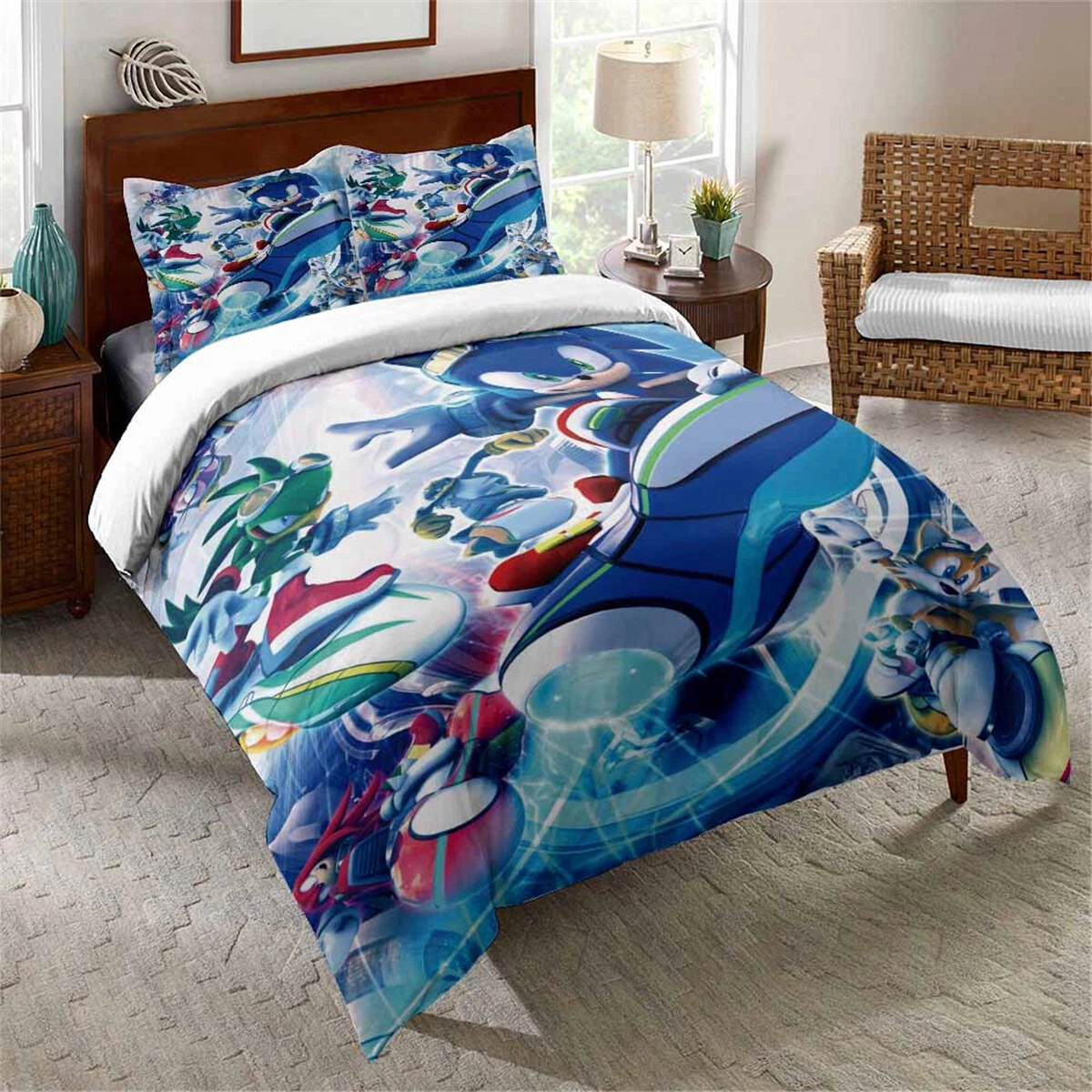 Sonic The Hedgehog Bedding Set, Bedroom Decoration