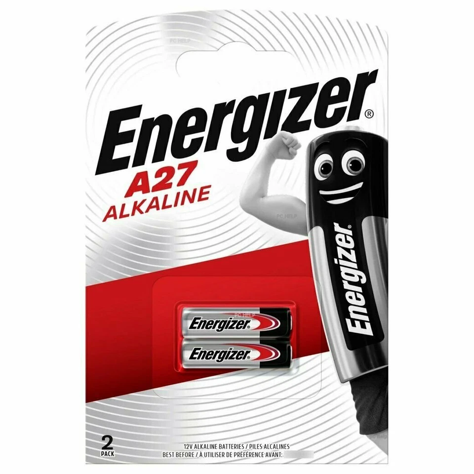 Pile A27 Energizer MN27 V27A 8LR732 alcaline 12V lot de 2 piles 27A A27 - Photo 1/2