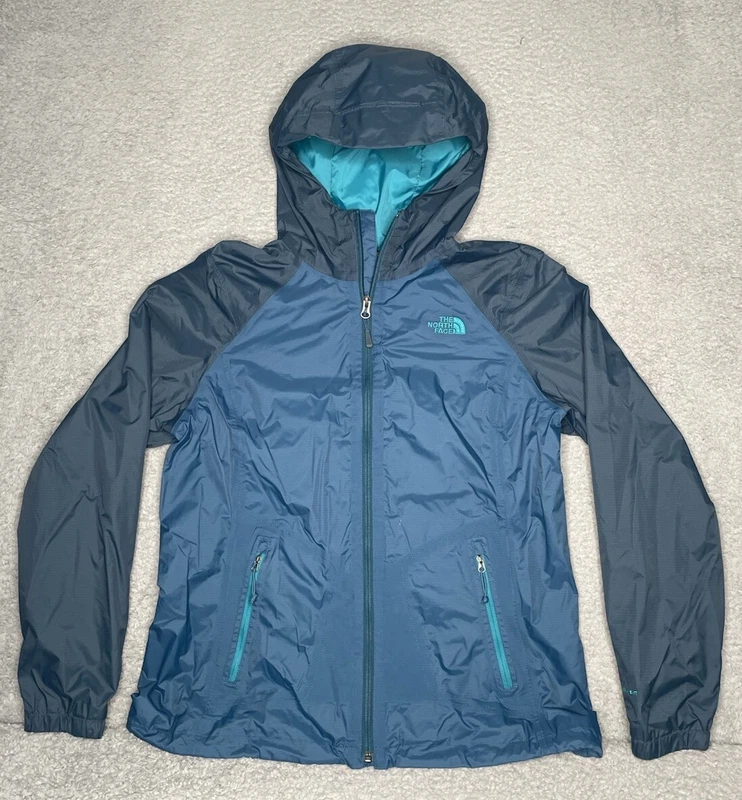 north-face dryvent rain wind hooded full zip jacket