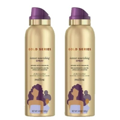 Pantene Gold Series Instant Nourishing Spray, 4.9Oz New Without The Cap 2/PK