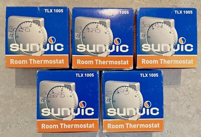 5 x Sunvic TLX 1005 netzbetriebenes elektronisches Raumthermostat TLX-1005 Restposten