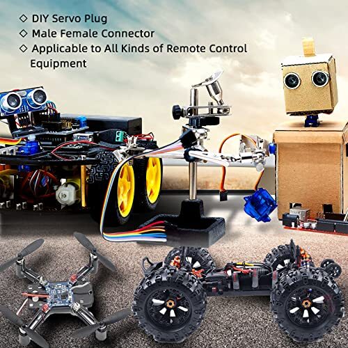 KWBRC 50 JST Sets Servo Plug Male Female Connector Crimp Pin Cable Kit with - Picture 7 of 7