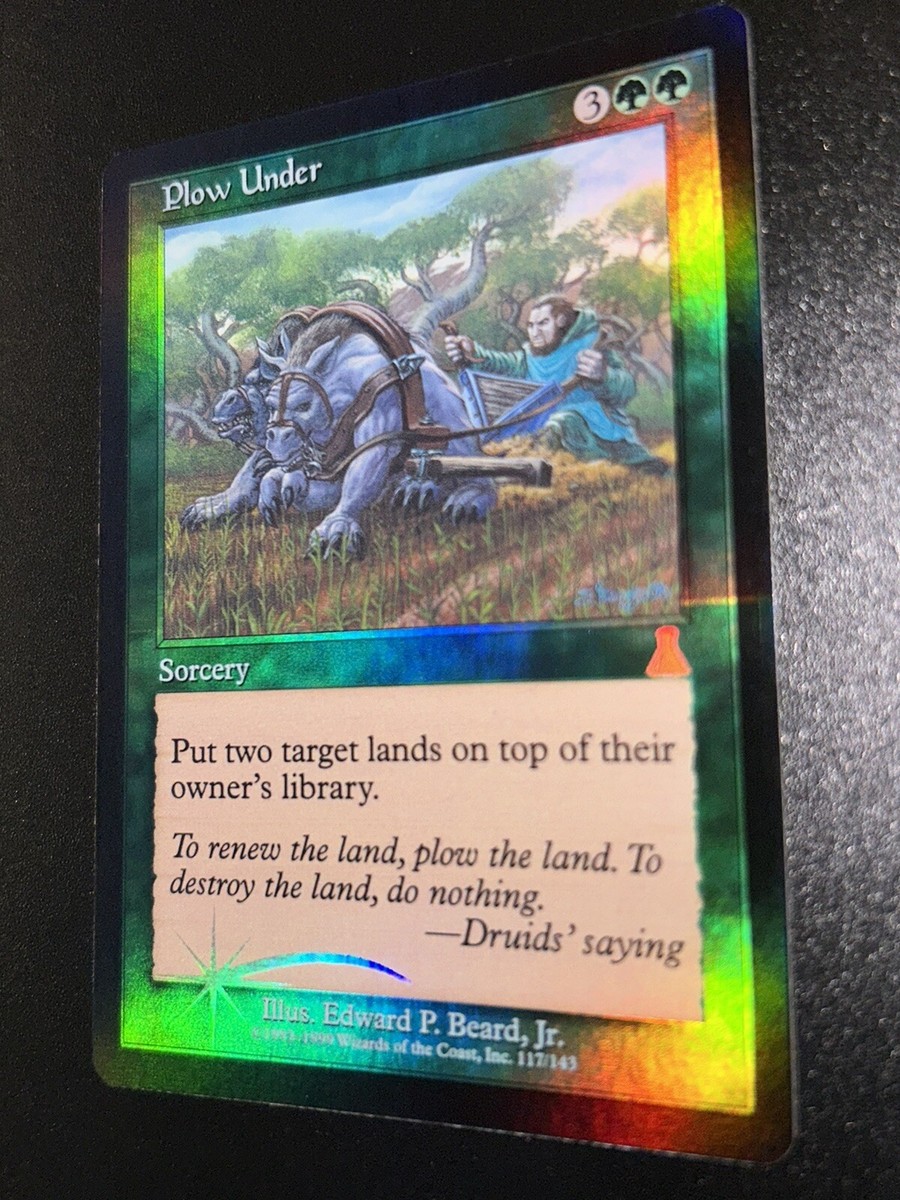 FOIL Plow Under | MtG Magic Urza's Destiny | English | Near Mint