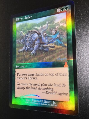 MTG ちらつき foil ウルザ デスティニー FOIL Plow Under | MtG Magic Urza's Destiny | English | Near Mint