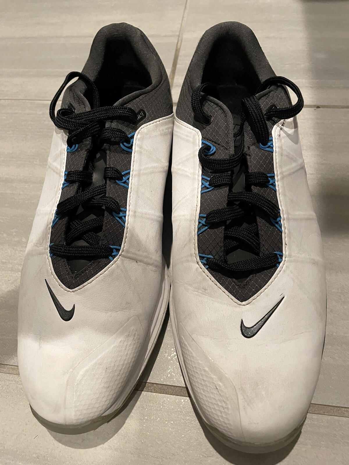 Nike Lunar Fire Mens Golf Shoes Size 11.5 White Blue 853738100 eBay