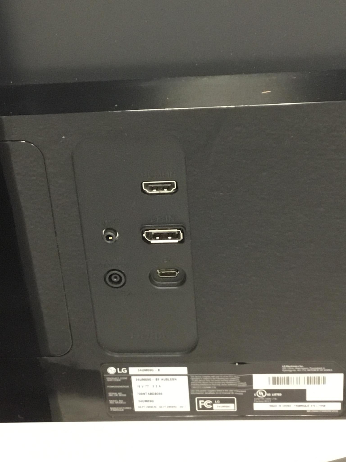 LG 34UM69GB 34" UltraWide Full HD IPS Gaming Monitor Black AS/IS for