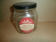 Vintage Glass Candy Jar Shelly's Crystal Clear Toys Lansdale PA Shelly Bros