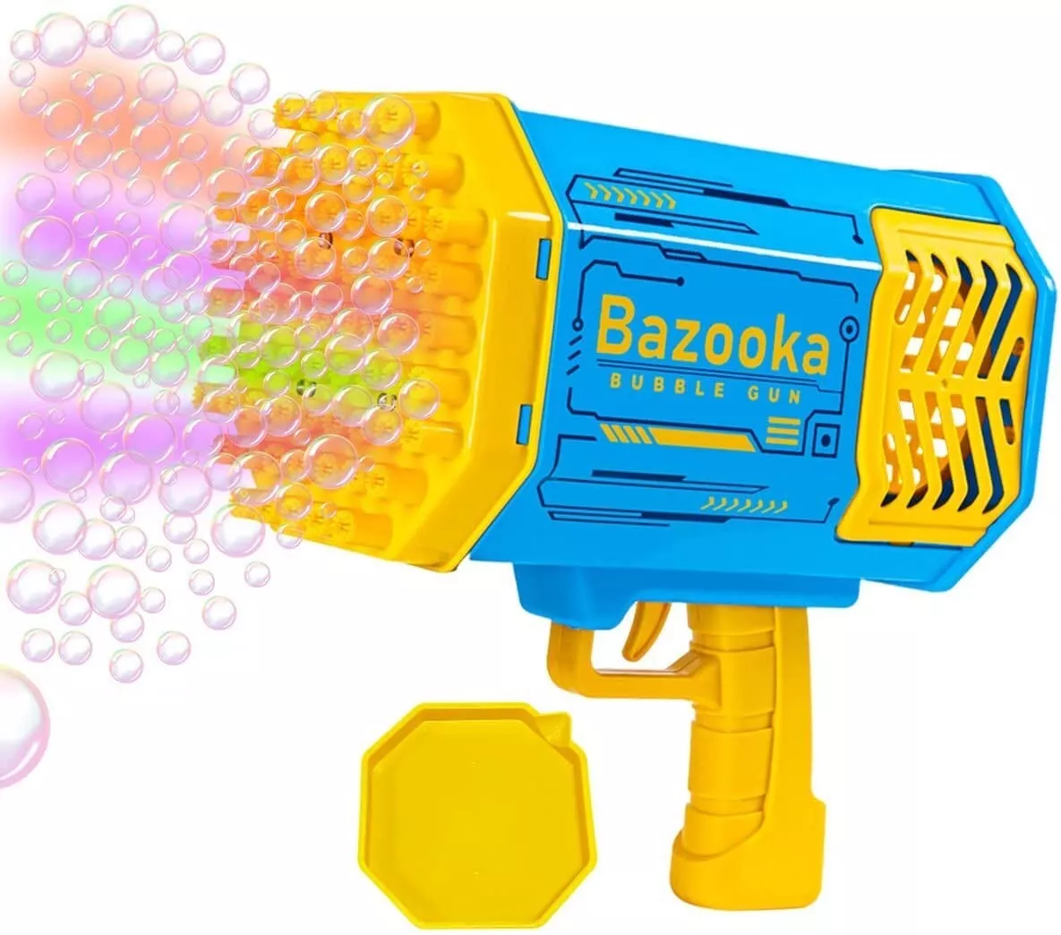  Bubble Machine Bubble Gun 69 Holes with Colorful