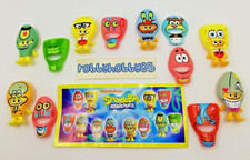 Complete Set SpongeBob (SE326 - SE330) + 6 Paper Kinder Surprise Mexico 2018