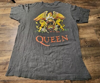 Mens L Queen Crest Logo T Shirt Band Tee Music Classic Rock Official Merch