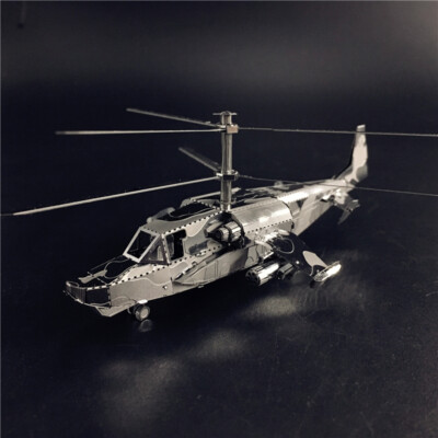 3D Metal Puzzle Model Helicopter Assembly Model DIY Laser Cut Model Adult Toys